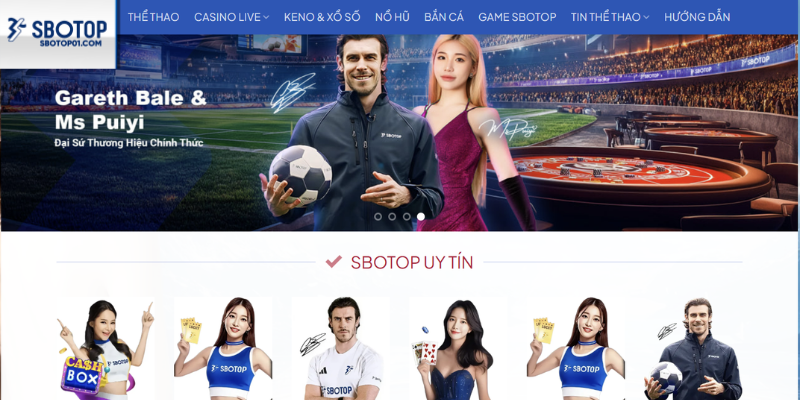 Sảnh game Sbotop đa dạng
